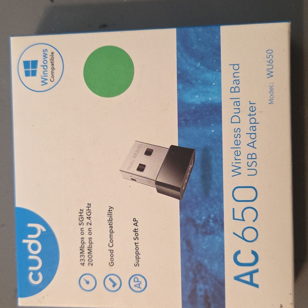 650Mbps Wi-Fi Dual Band USB Adapter